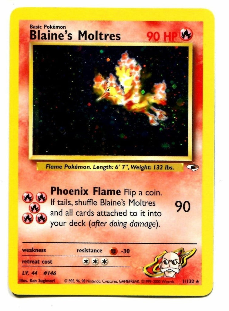 moltres pokemon card price Blaine's Moltres (1/132) [Gym Heroes Unlimited]