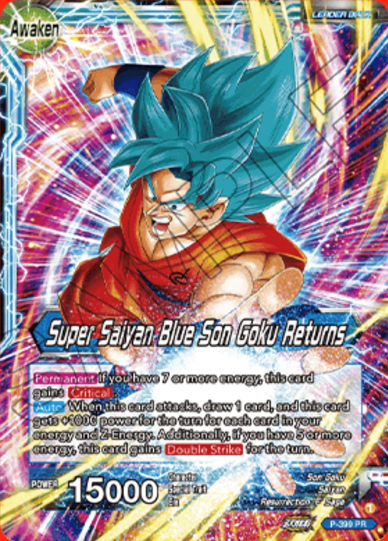 Son Goku // Super Saiyan Blue Son Goku Returns (P-399) [Promotion Cards]