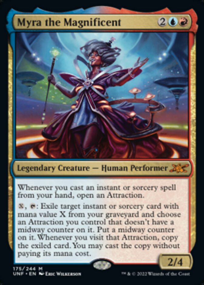 mtg exile this card from your graveyard Myra the Magnificent [Unfinity]