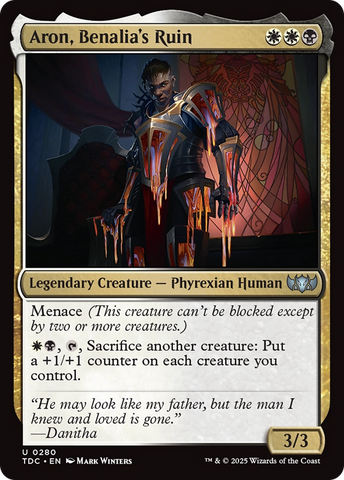 Aron, Benalia's Ruin [Tarkir: Dragonstorm Commander]