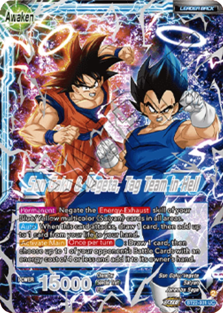 Son Goku // Son Goku & Vegeta, Tag Team in Hell (2023 Championship Finals) (BT22-031) [Tournament Promotion Cards]