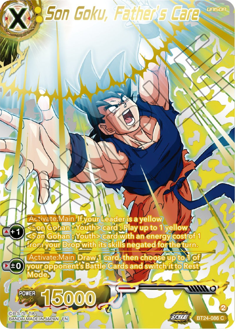 Son Goku, Father's Care (Collector Booster) (BT24-086) [Beyond Generations]