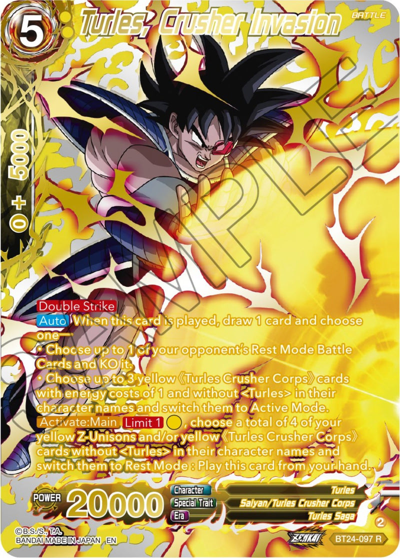 Turles, Crusher Invasion (Collector Booster) (BT24-097) [Beyond Generations]