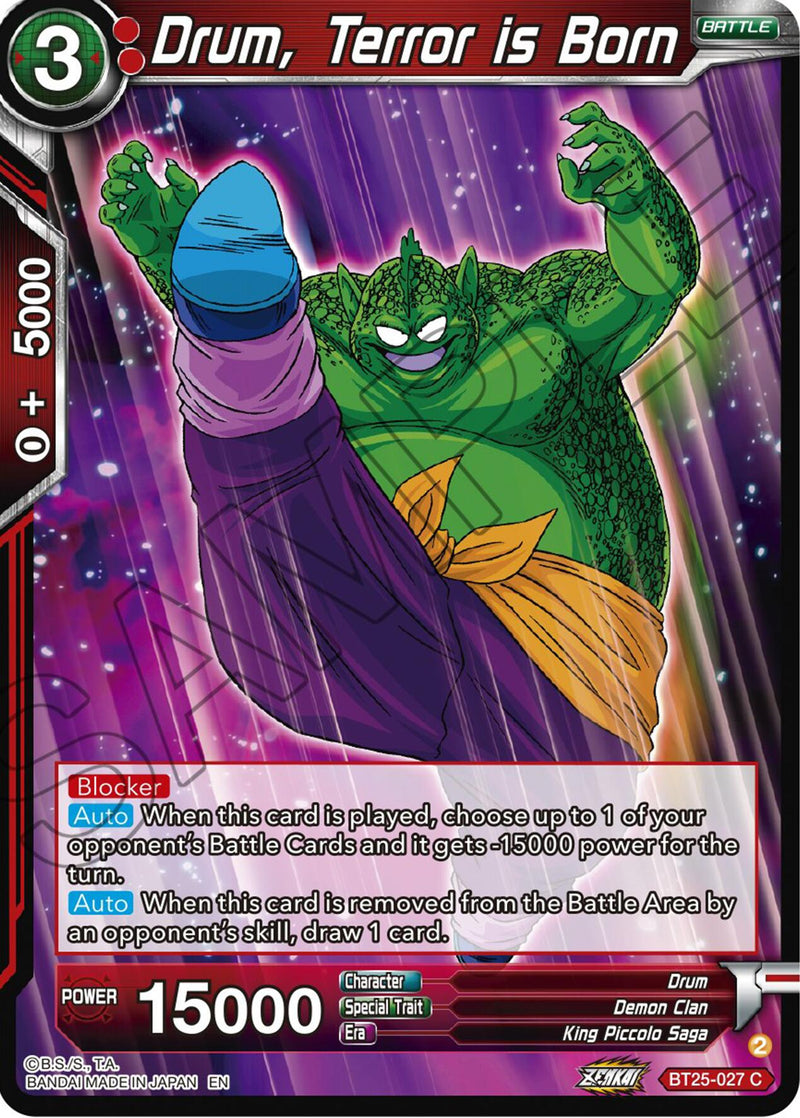 Drum, Terror is Born (BT25-027) [Legend of the Dragon Balls]