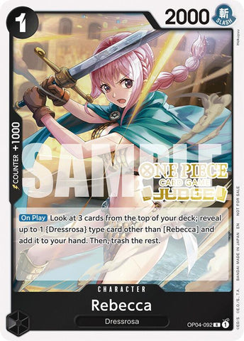 Rebecca (Judge Pack Vol. 6) [One Piece Promotion Cards]
