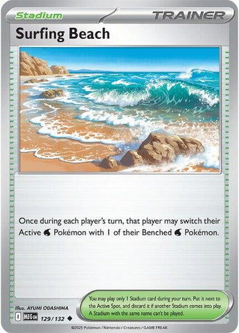 Surfing Beach (129/132) [Mega Evolution: Base Set]