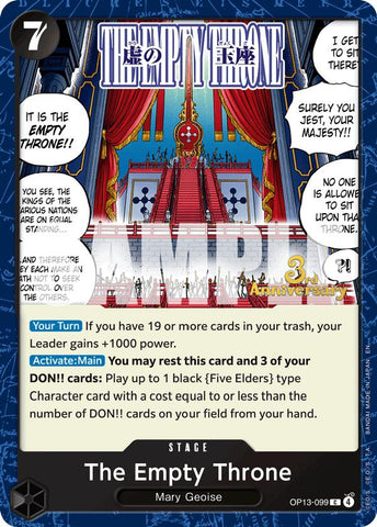 The Empty Throne [Carrying On His Will: 3rd Anniversary Tournament Cards]