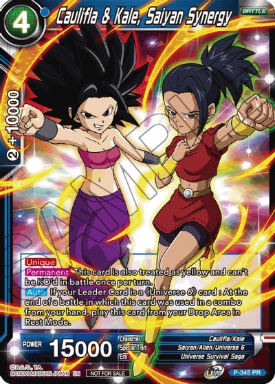 Caulifla & Kale, Saiyan Synergy (P-345) [Tournament Promotion Cards]