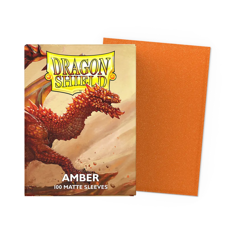 Dragon Shield Amber 100 Matte Sleeves