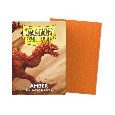 Dragon Shield Amber 100 Matte Sleeves