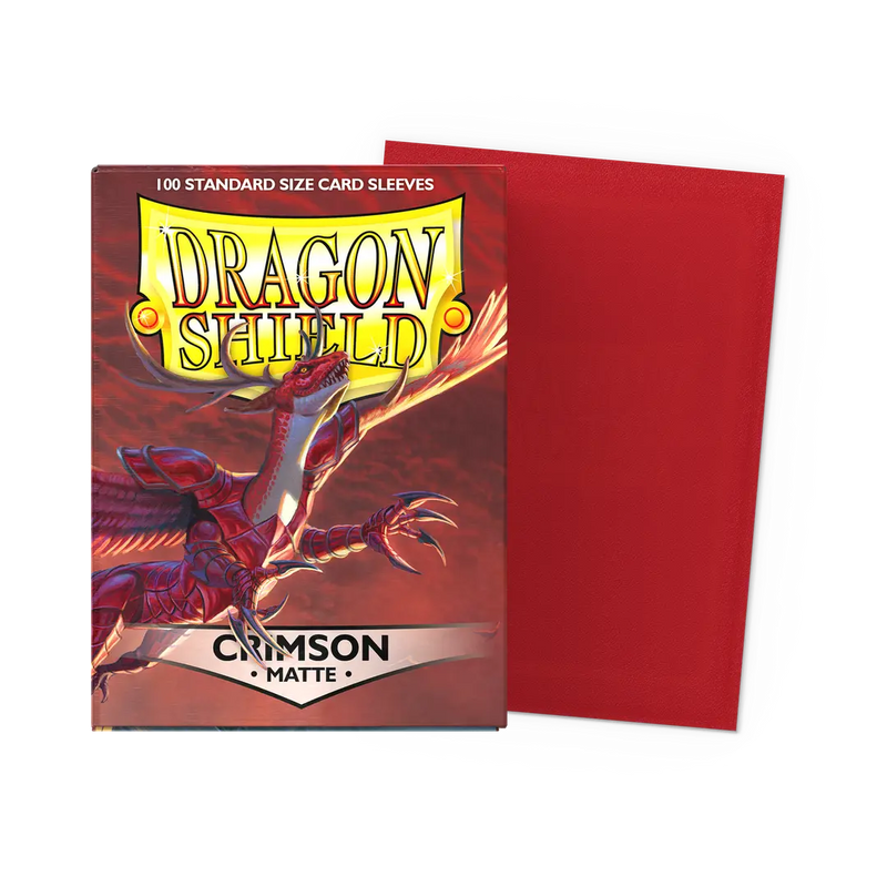 Dragon Shield Crimson 100 Matte Sleeves