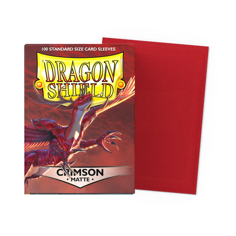 Dragon Shield Crimson 100 Matte Sleeves