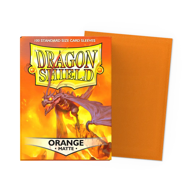 Dragon Shield Orange 100 Matte Sleeves