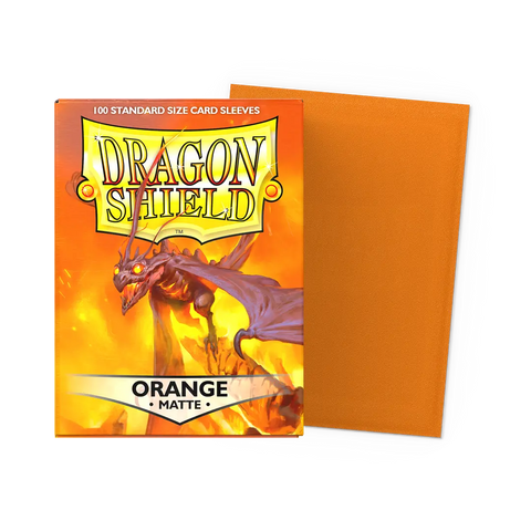 Dragon Shield Orange 100 Matte Sleeves