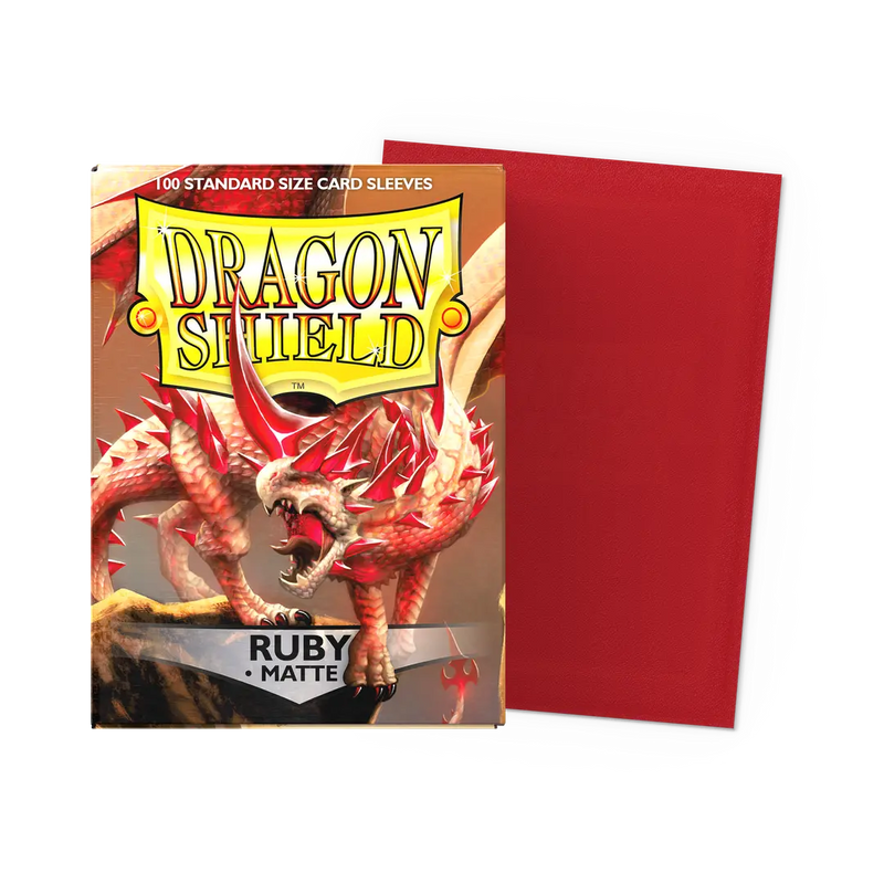 Dragon Shield Ruby 100 Matte Sleeves