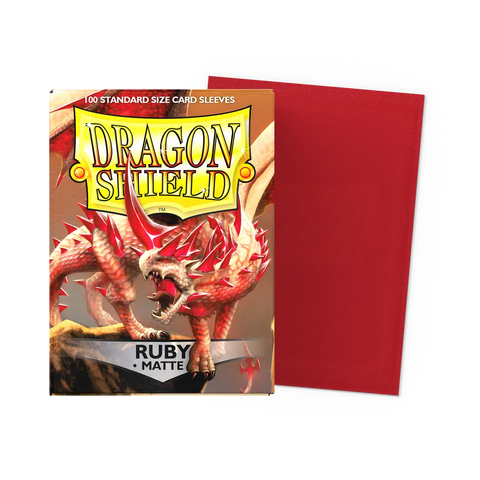 Dragon Shield Ruby 100 Matte Sleeves