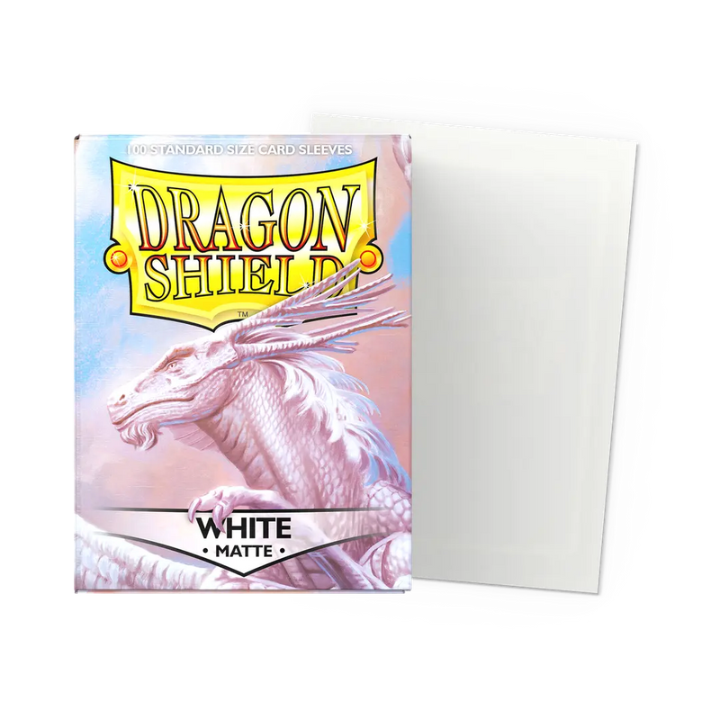 Dragon Shield White 100 Matte Sleeves