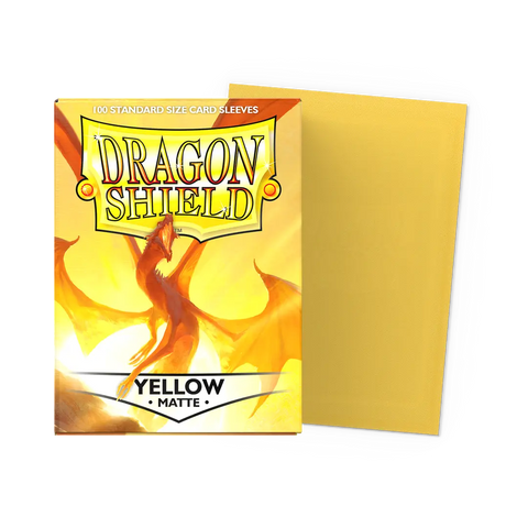Dragon Shield Yellow 100 Matte Sleeves