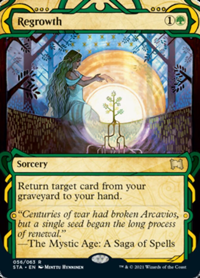 Regrowth (Etched Foil) [Strixhaven Mystical Archive]