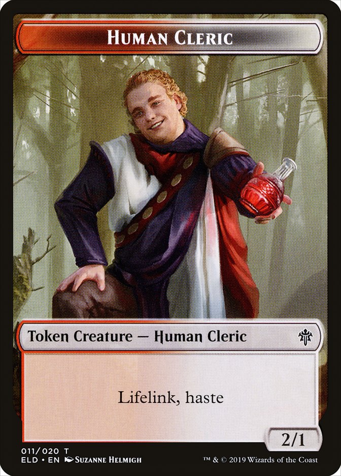 Human Cleric [Throne of Eldraine Tokens]