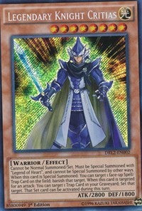 Legendary Knight Critias [DRL2-EN002] Secret Rare