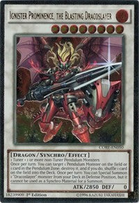 Ignister Prominence, the Blasting Dracoslayer (UTR) [CORE-EN050] Ultimate Rare