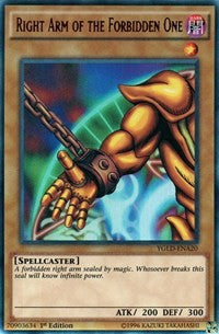 Right Arm of the Forbidden One (A) [YGLD-ENA20] Ultra Rare