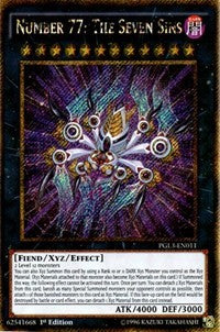 Number 77: The Seven Sins [PGL3-EN011] Gold Secret Rare