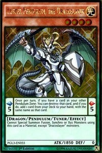 Luster Pendulum, the Dracoslayer [PGL3-EN055] Gold Rare