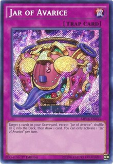 Jar of Avarice [MP16-EN033] Secret Rare