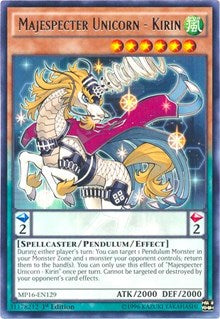 Majespecter Unicorn - Kirin [MP16-EN129] Rare