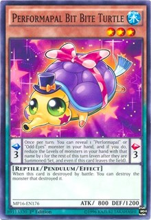 Performapal Bit Bite Turtle [MP16-EN176] Common