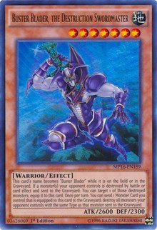 Buster Blader, the Destruction Swordmaster [MP16-EN189] Ultra Rare