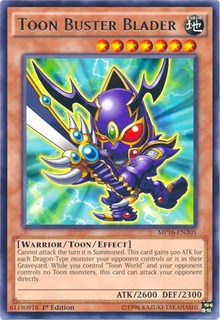 Toon Buster Blader [MP16-EN205] Rare