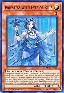 Priestess with Eyes of Blue [MP17-EN055] Super Rare