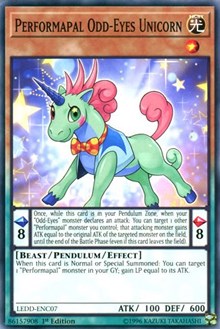 Performapal Odd-Eyes Unicorn [LEDD-ENC07] Common