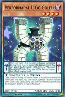 Performapal U Go Golem [LEDD-ENC10] Common