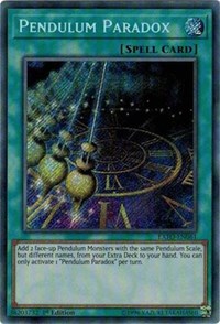 Pendulum Paradox [EXFO-EN061] Secret Rare