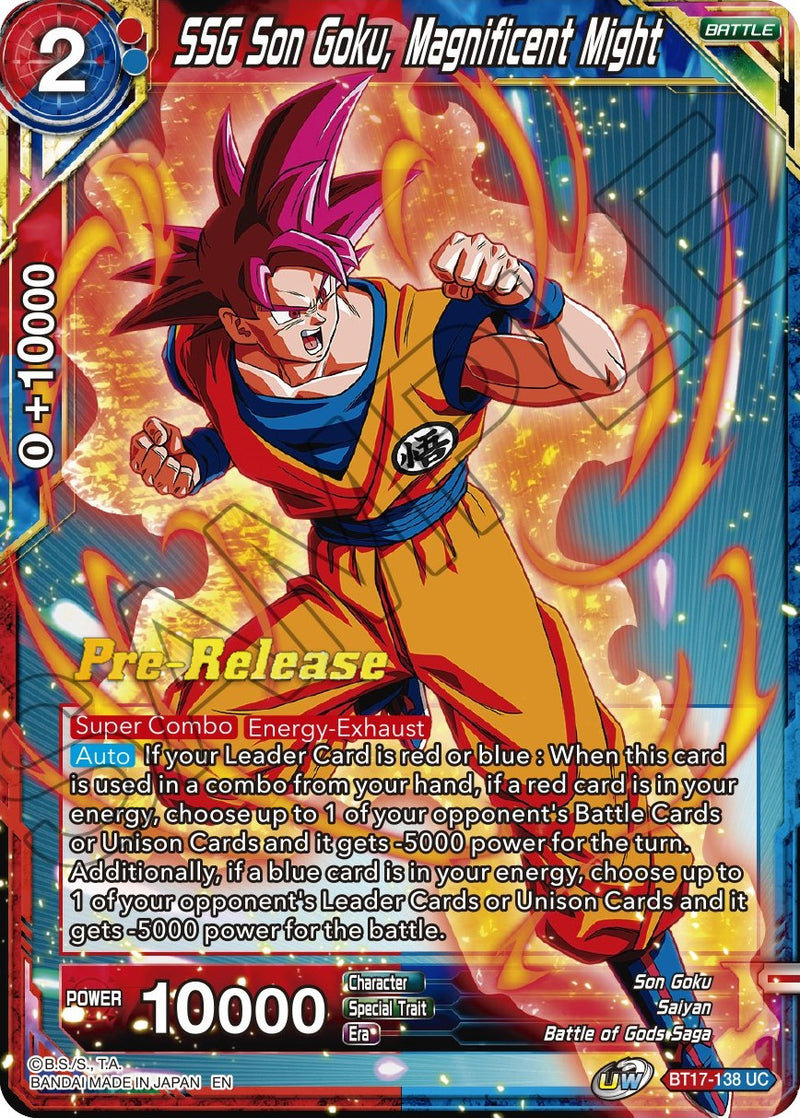 SSG Son Goku, Magnificent Might (BT17-138) [Ultimate Squad Prerelease Promos]