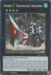 Number 27: Dreadnought Dreadnoid [BLRR-EN030] Secret Rare