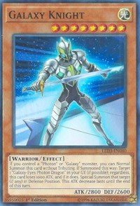 Galaxy Knight [LED3-EN040] Super Rare