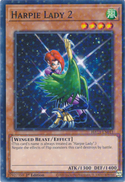 Harpie Lady 2 (Duel Terminal) [HAC1-EN011] Common