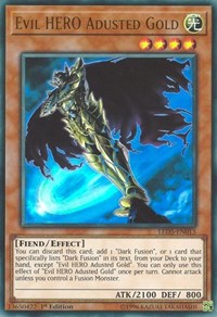 Evil HERO Adusted Gold [LED5-EN013] Ultra Rare