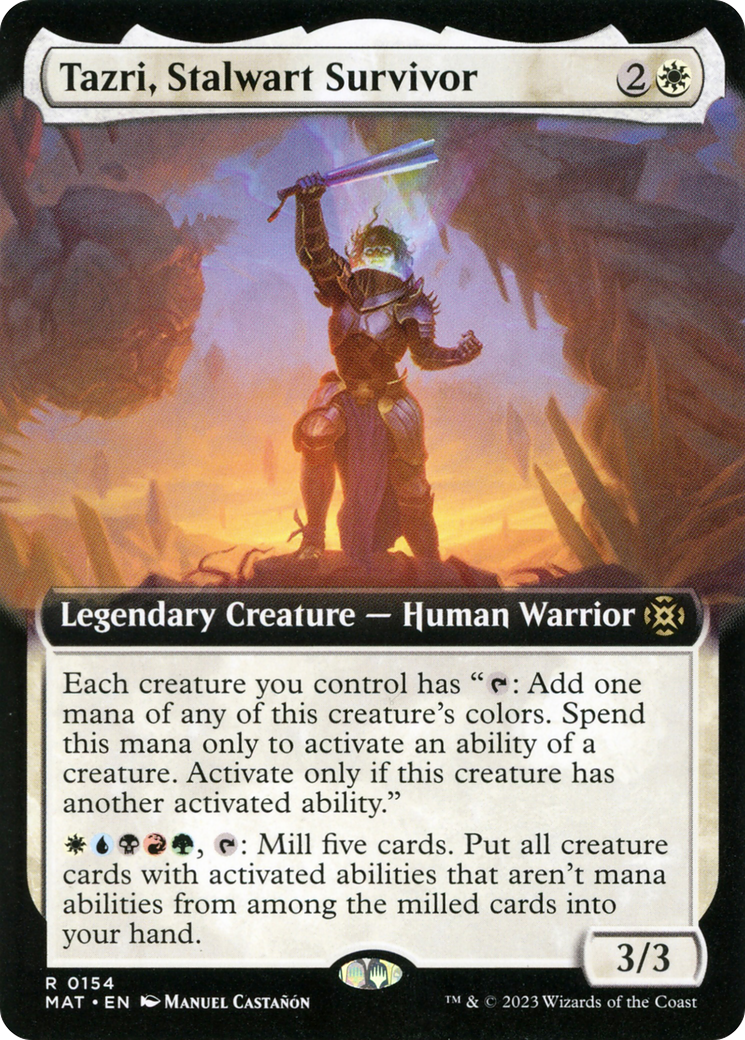 Tazri, Stalwart Survivor (Extended Art) [March of the Machine: The Aftermath]