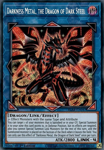 Darkness Metal, the Dragon of Dark Steel [BLAR-EN047] Secret Rare