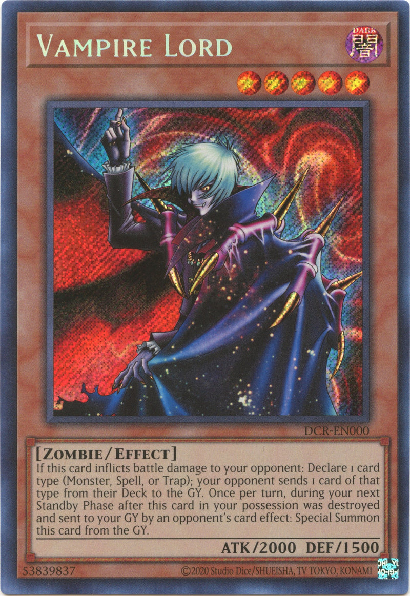 Vampire Lord (25th Anniversary) [DCR-EN000] Secret Rare