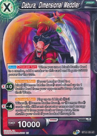 Dabura, Dimensional Meddler (BT12-125) [Vicious Rejuvenation]