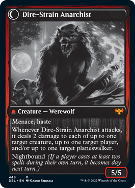 Volatile Arsonist // Dire-Strain Anarchist [Innistrad: Double Feature]