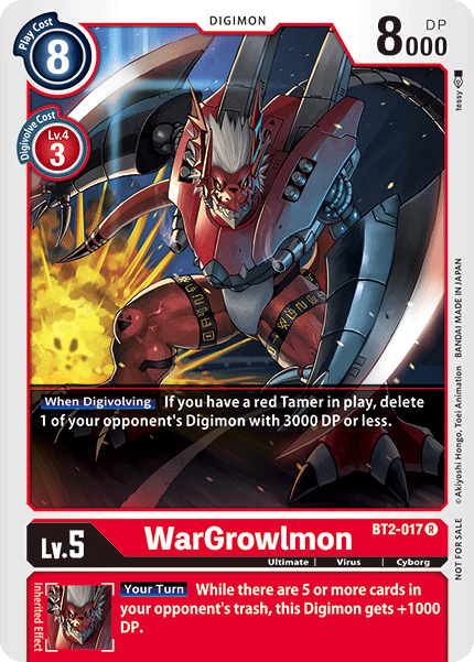 WarGrowlmon [BT2-017] (Alternate Art) [Release Booster Ver.1.0]