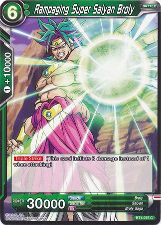 Rampaging Super Saiyan Broly (BT1-075) [Galactic Battle]